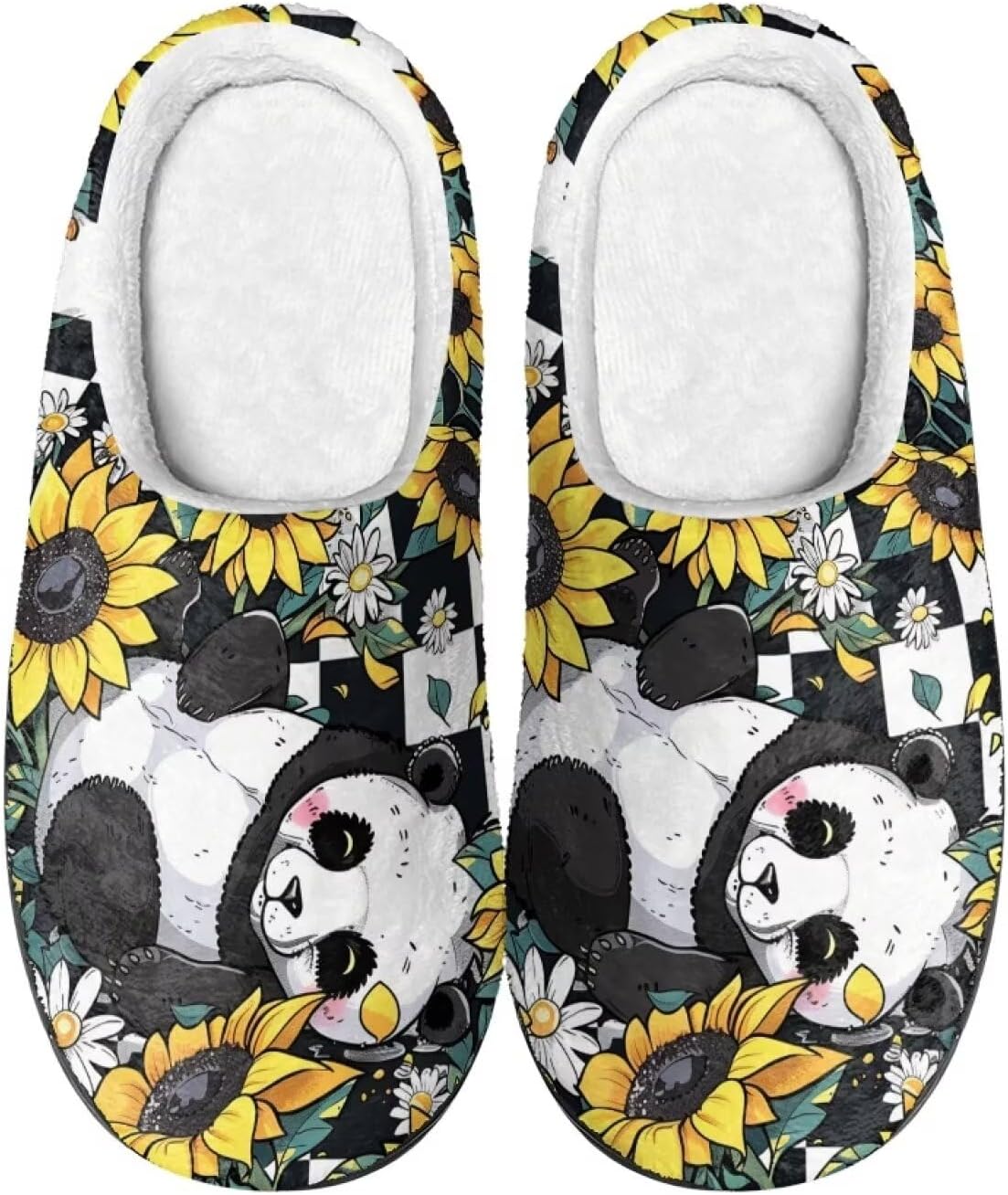 

Домашние тапочки с принтом для женщин и мужчин, нескользящие, пушистые, удобные для дома и улицы Baxinh, желтый