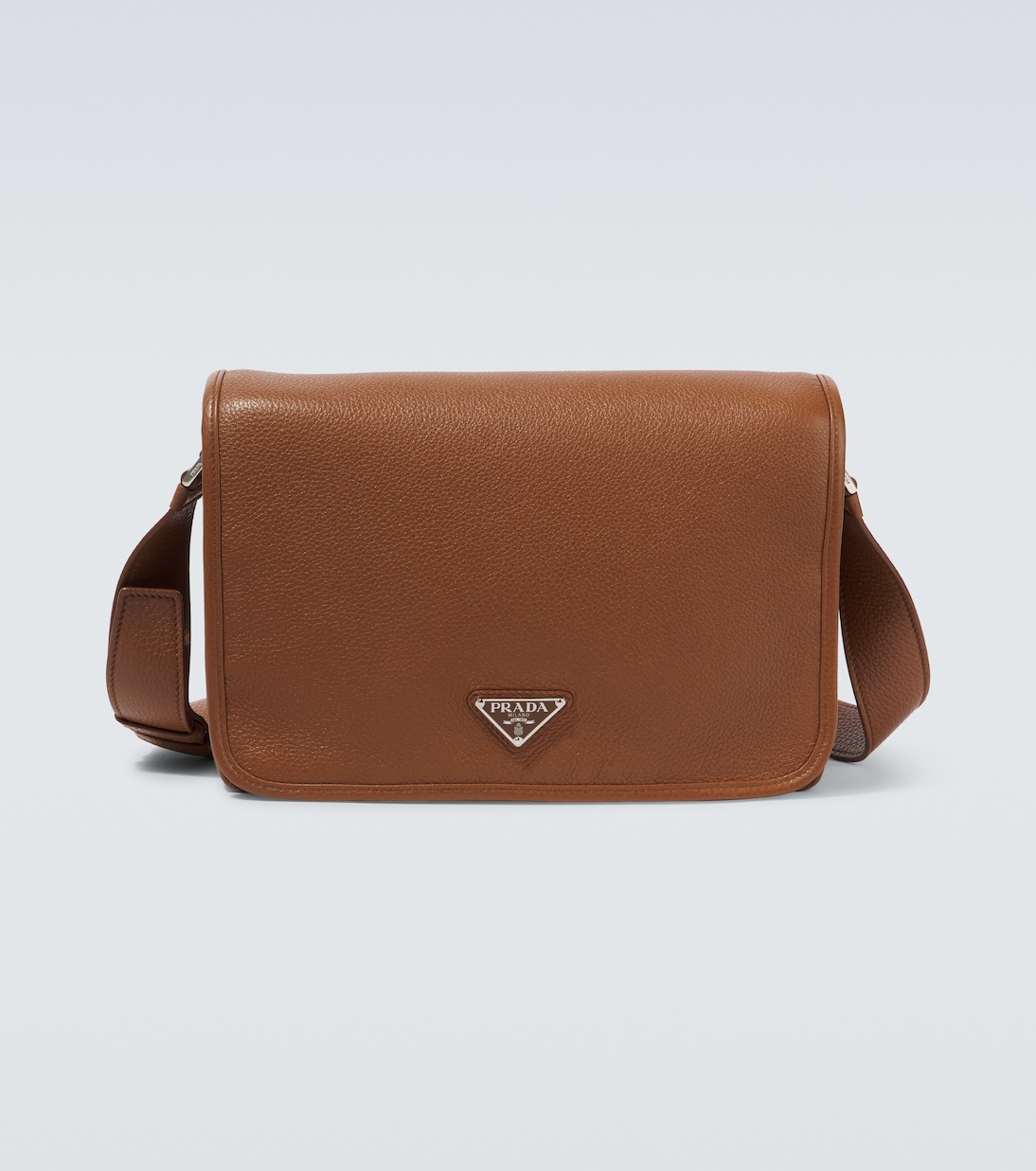 

Кожаная сумка через плечо Prada, Cognac