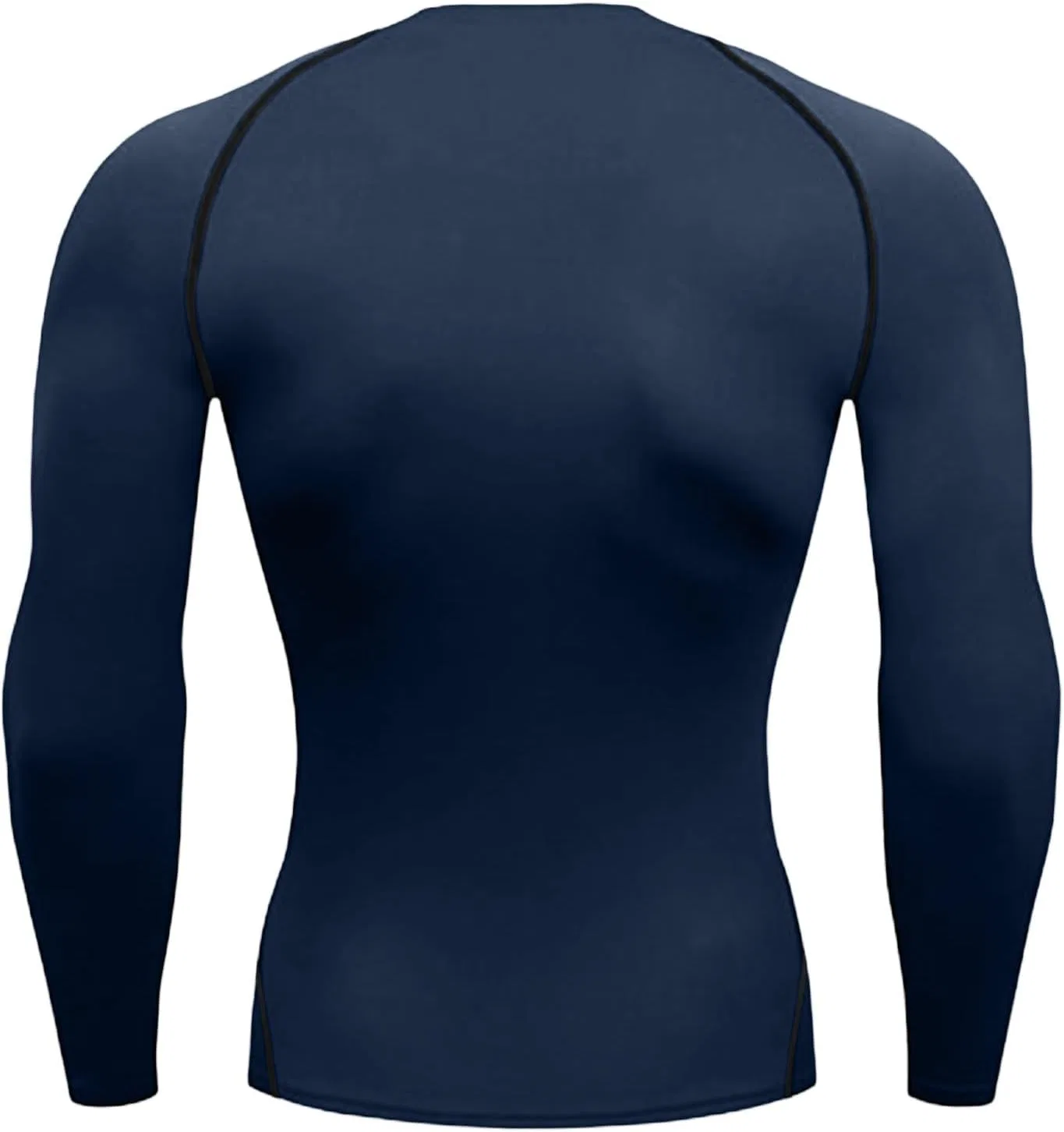Мужская компрессионная футболка с длинным рукавом, Athletic Workout, Navy — фото 3