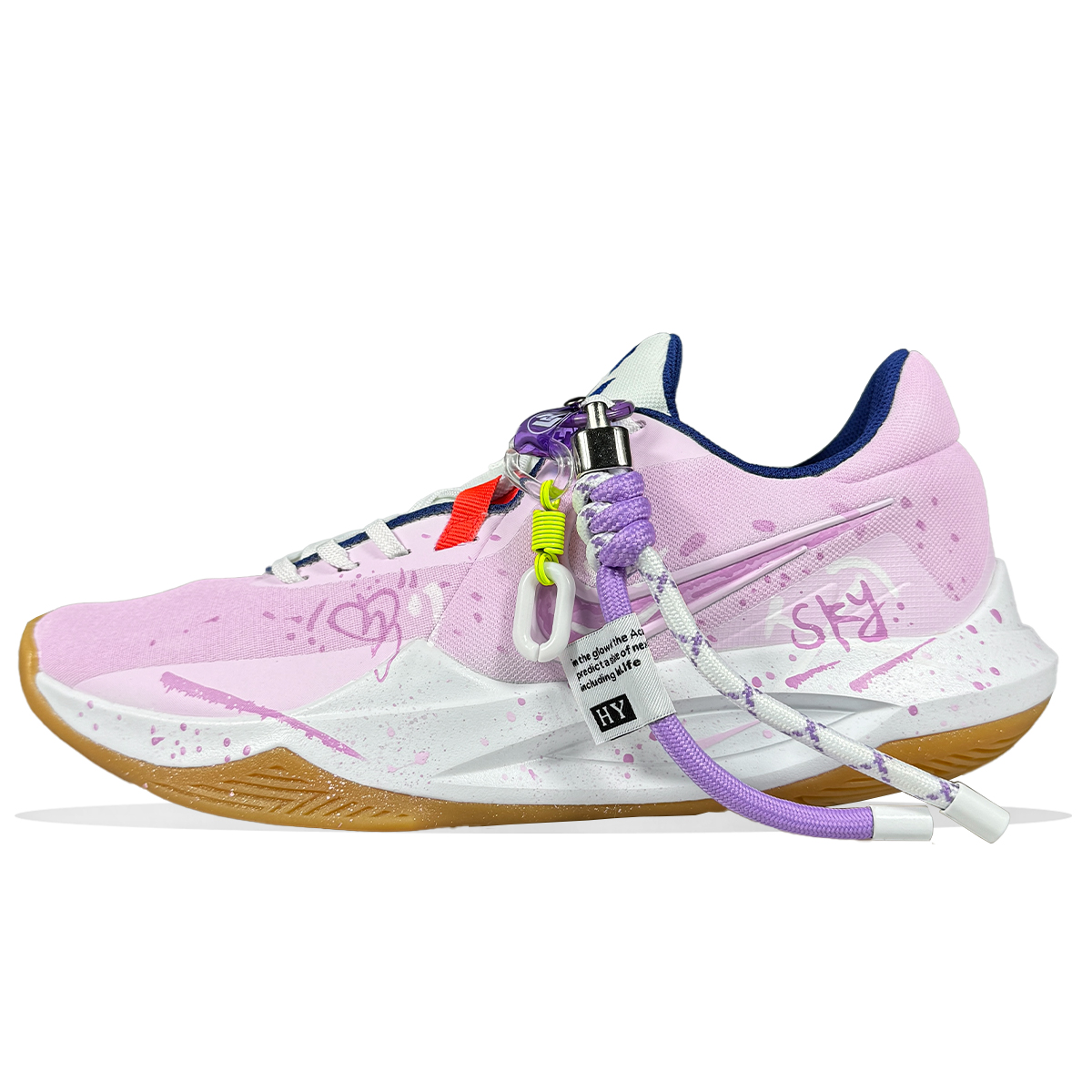 

Nike Точность 6 Антискользящие износостойкие низкие баскетбольные кроссовки мужские фиолетовые - фиолетовый, цвет Purple