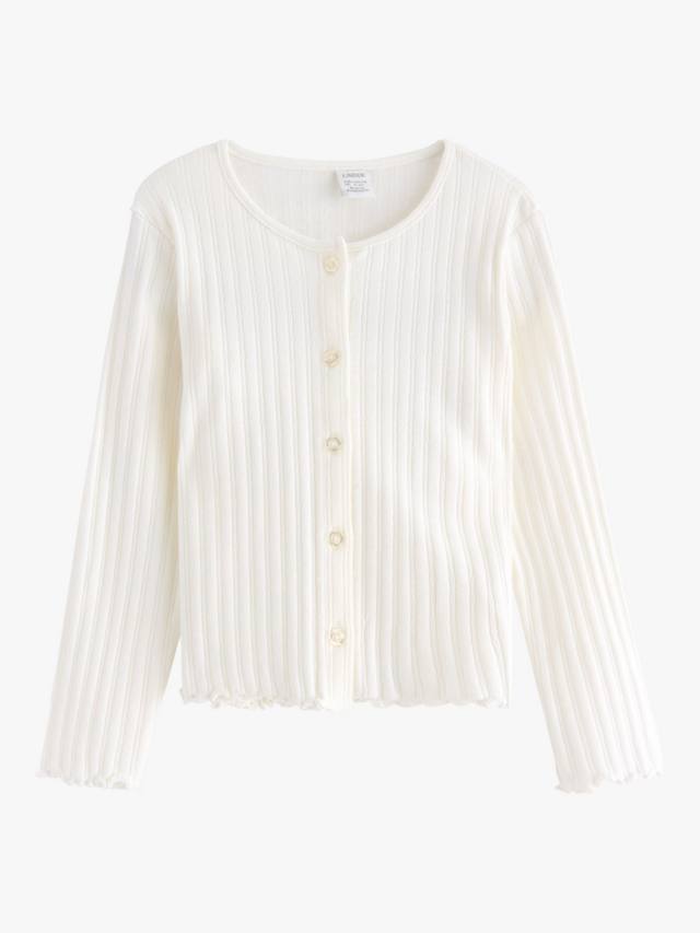 

Детский кардиган из текстурированного хлопка Lindex, Light Dusty White