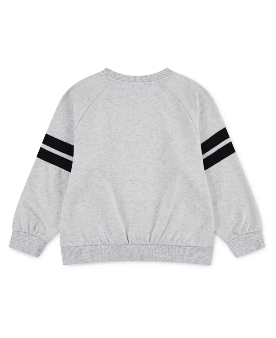 Детская толстовка In The Zone Oversized с круглым вырезом, размер 4-7 Nike, Birch Heather — фото 2