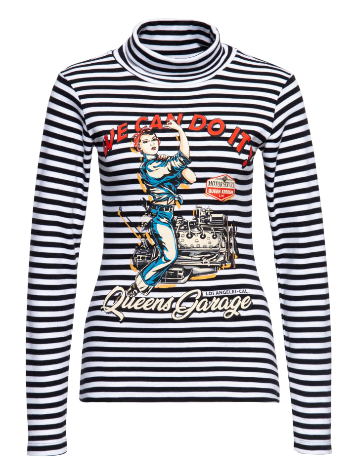 

Рубашка Queen Kerosin с высоким воротом и длинными рукавами. Мы можем сделать это в черном цвете. Queen Kerosin