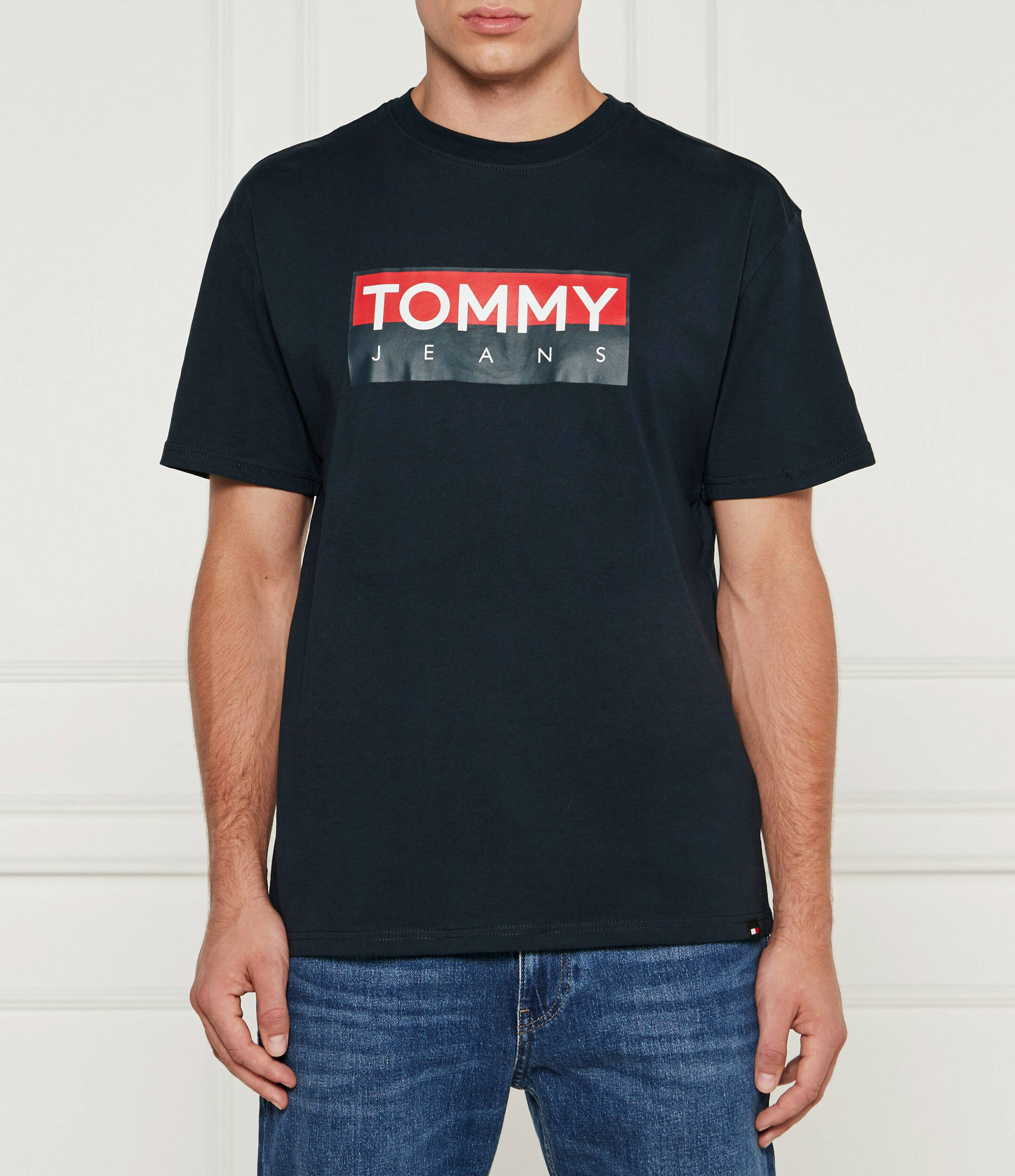 

Футболка Tommy Jeans Regular Fit, темно-синий