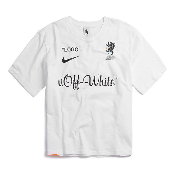 

Футболка x off-white mercurial nrg x t-shirt 'white' Nike, черный