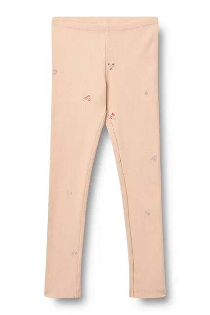 Леггинсы из органического хлопка Legginsy z elastanem Wheat, розовый — фото 4