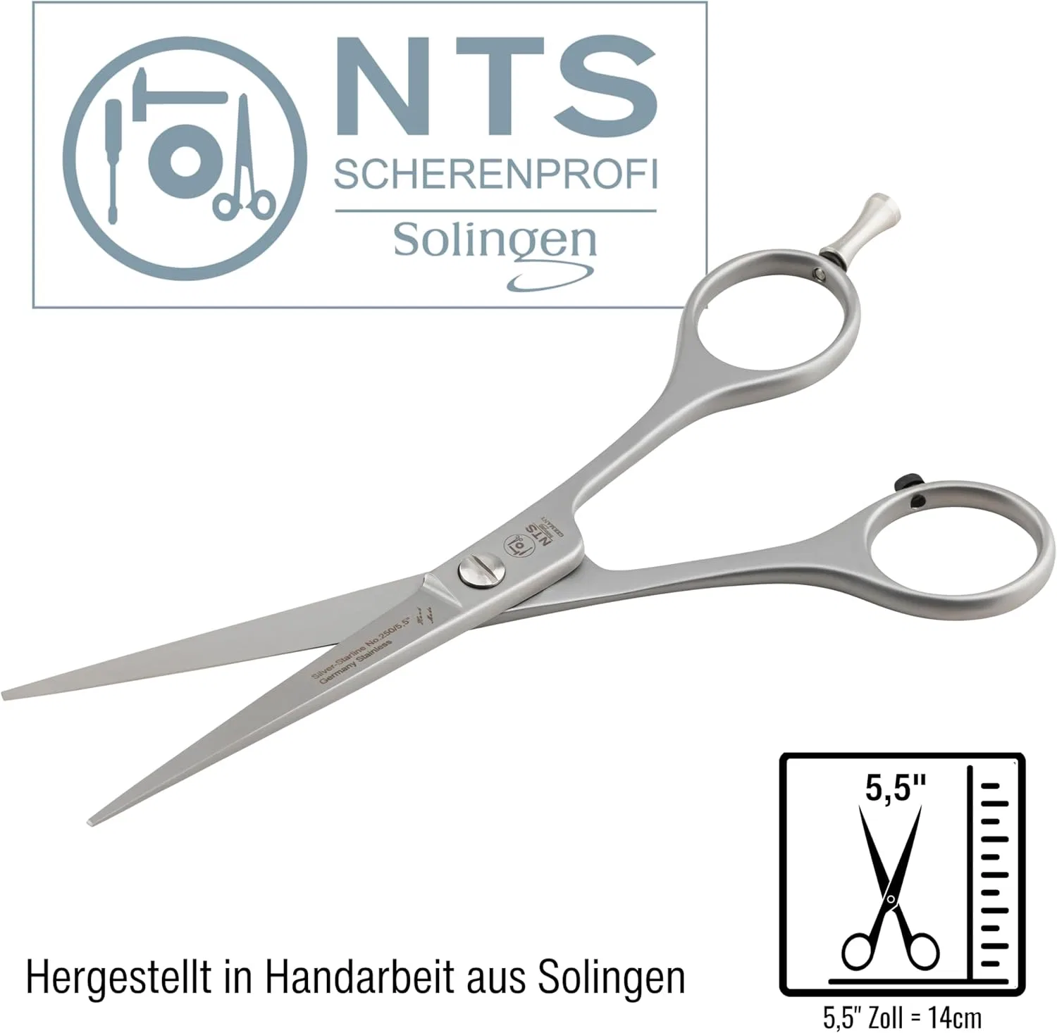 Парикмахерские ножницы «Silver Line 250» от Solingen Nts-Solingen — фото 2