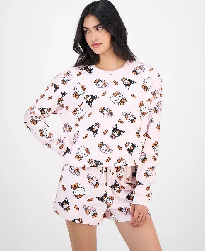 

Футболка с длинным рукавом My Melody Spooky Cuties для юниоров Love Tribe, розовый