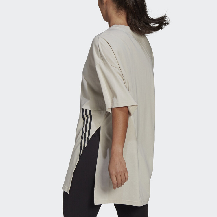 Футболка женская бокситово-коричневая Adidas — фото 3