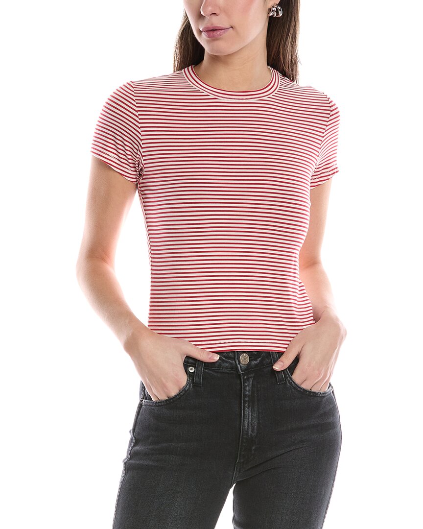 

Футболка с принтом «Rag & Bone Luca Stripe Baby», красный