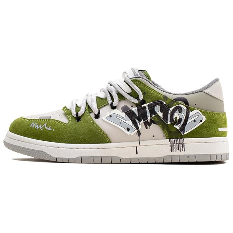 

Кроссовки MR.A Skateboarding Shoes Men Low-top White, зеленый