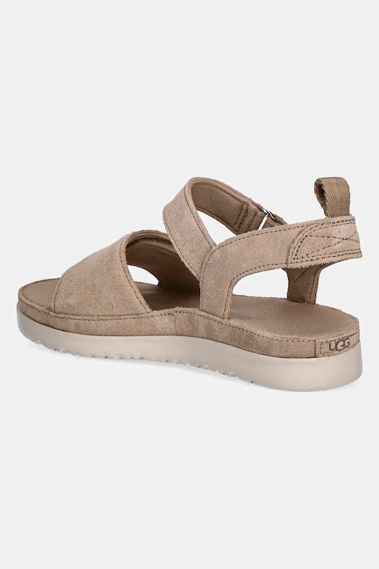 Детские замшевые сандалии Goldenstar Ugg, бежевый — фото 3