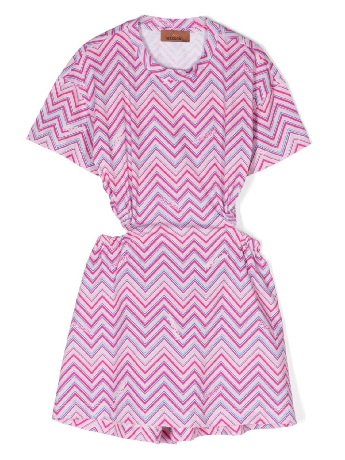 

Missoni Kids платье с принтом, розовый