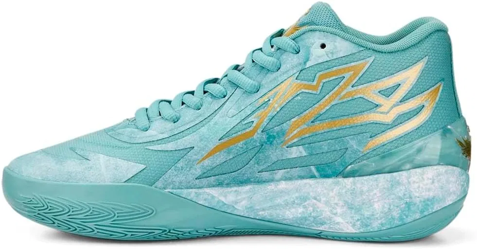 Мужские баскетбольные кроссовки PUMA Lmb X Mb.02 Jade - зеленые — фото 3