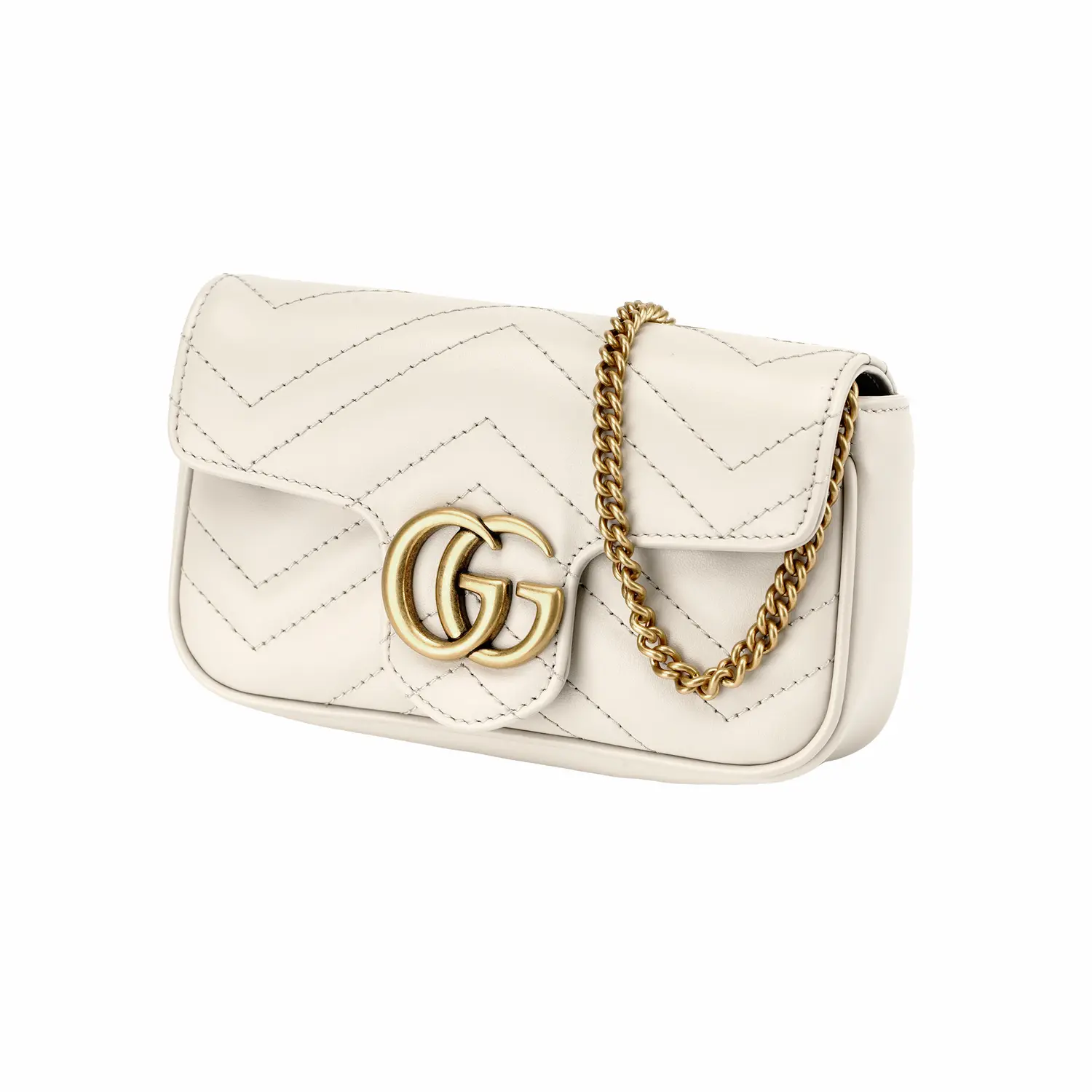 Сумка Gucci GG Marmont Экстра Мини Светло-серая — фото 2