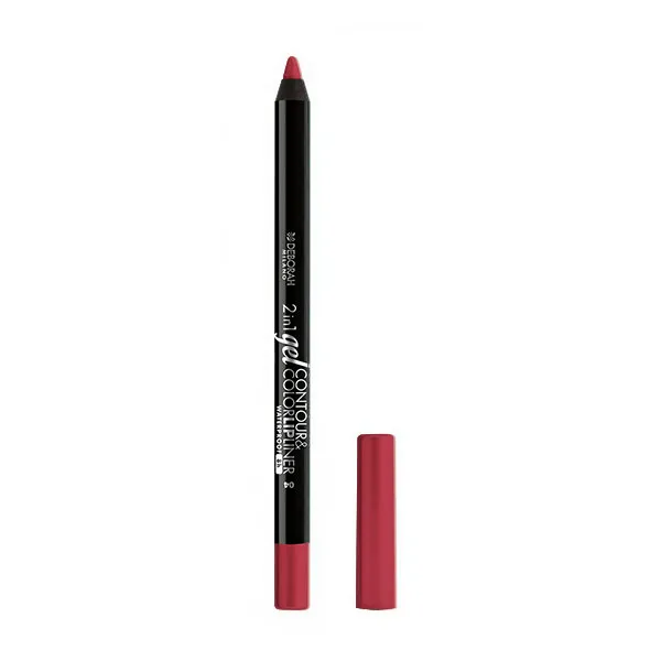 

Карандаш для губ 2In1 Gel Contour & Color Lipliner Deborah Milano, цвет plum rose