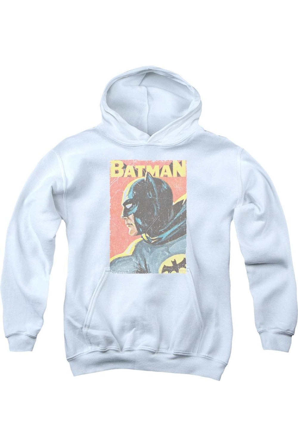 

Батмен Классик ТВ Винтман худи для подростков Gildan, белый