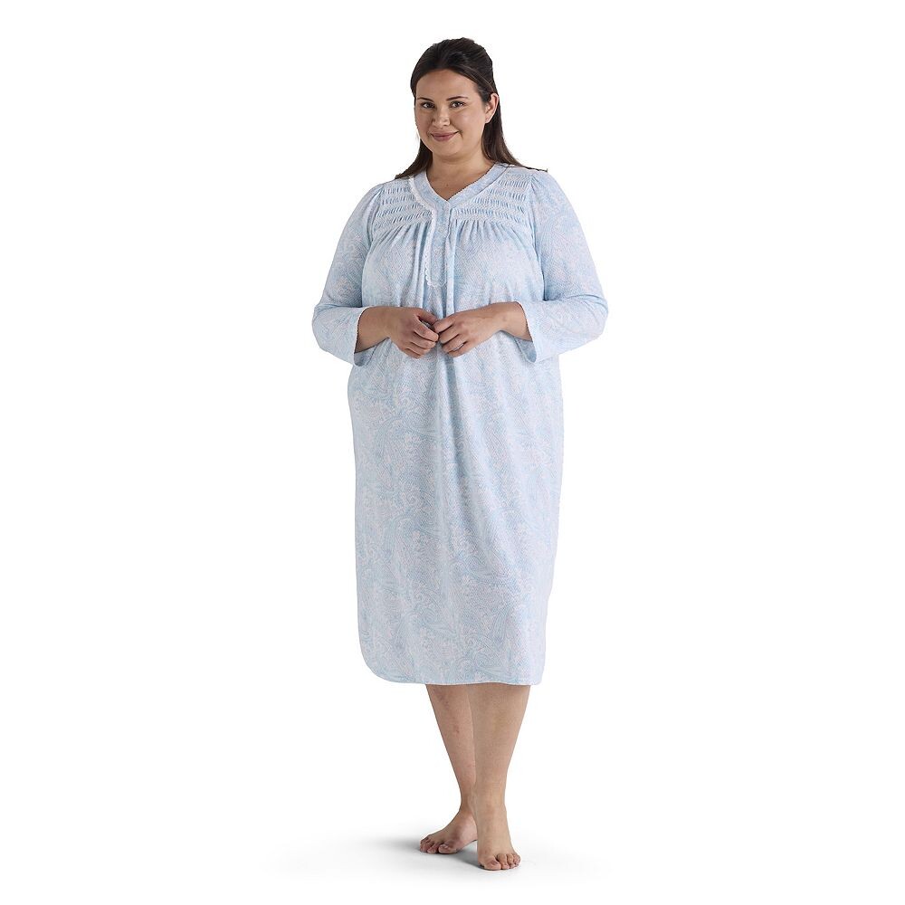 

Длинное платье размера «соты» Miss Elaine Essentials, цвет Aqua Paisley