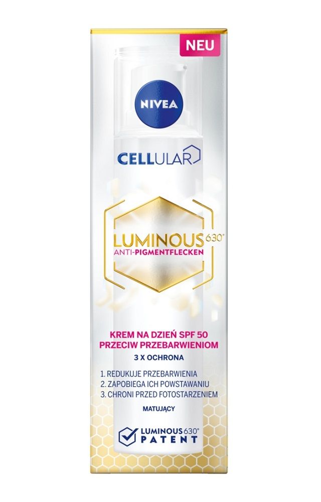 

Nivea Cellular Luminous SPF50 дневной крем для лица, 40 ml