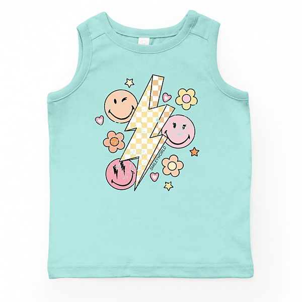 

Smileyworld клетчатая молния цветочный молодежный топ The Juniper Shop, Seafoam