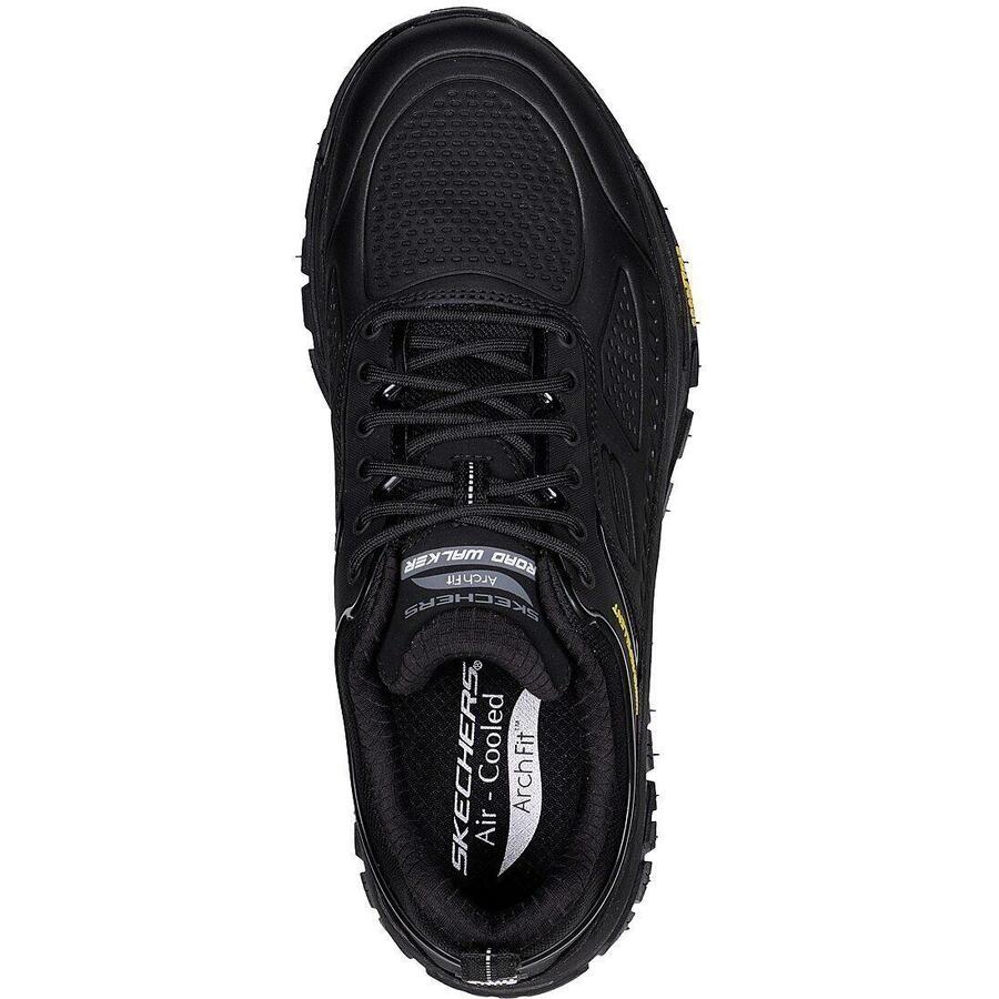 Кроссовки Skechers Arch Fit Road Walker - Recon, чёрные, мужские — фото 2