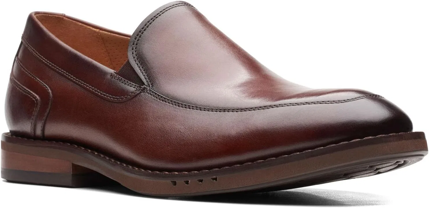 Туфли Clarks Un Hugh Step, 3-Brown Leather — фото 3