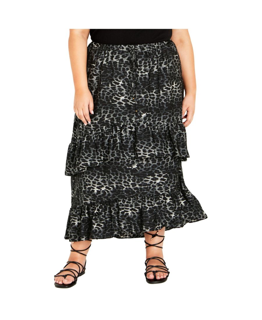 

Юбка Бринли больших размеров CITY CHIC, Black