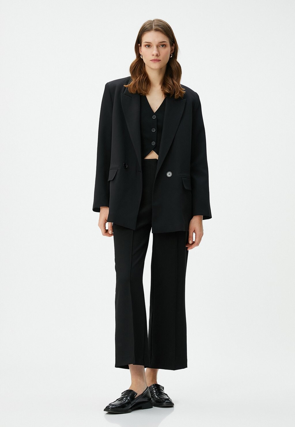 

Брюки POCKET DETAIL WIDE LEG Koton, черный