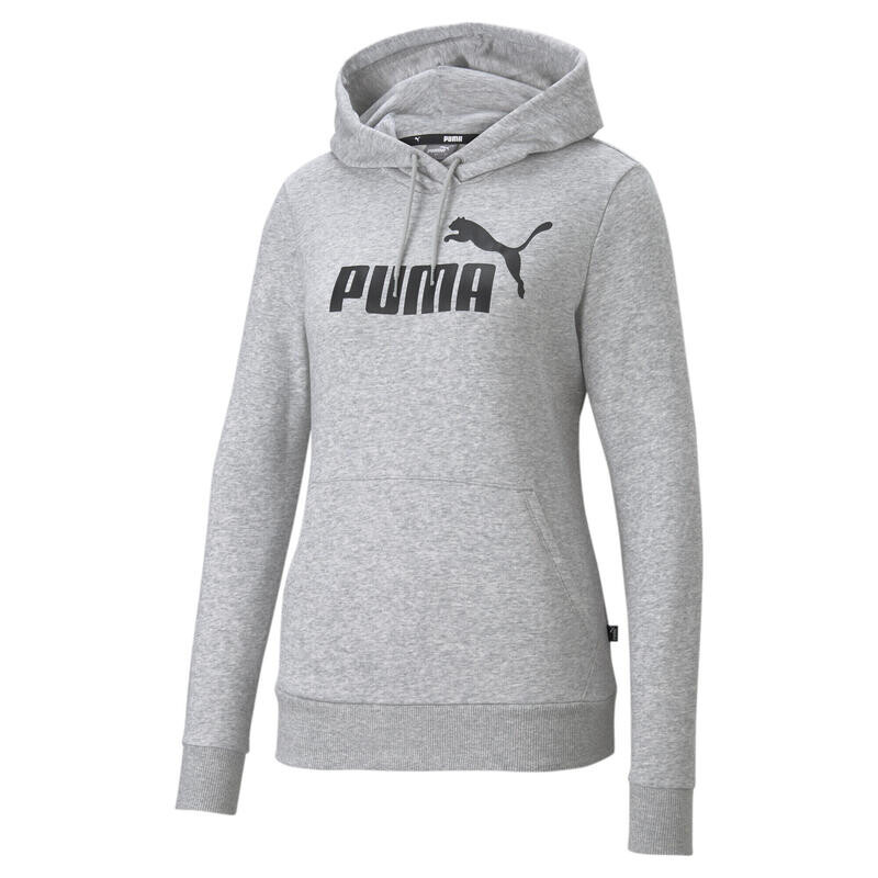 

Толстовка с логотипом Essentials Женская PUMA Светло-серый Хизер