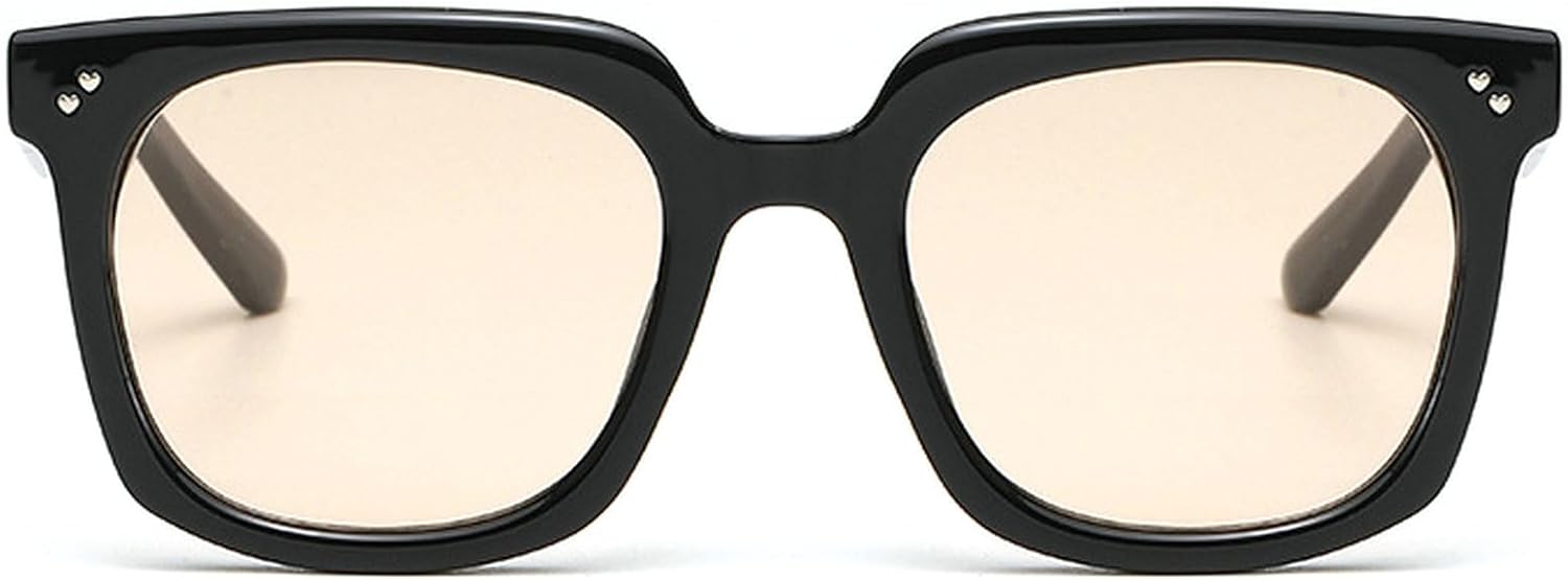 

Квадратные солнцезащитные очки для женщин, модные солнцезащитные очки для мужчин, солнцезащитные очки UV400, женские очки-маски цвета шампанского mincl, Black Champagne