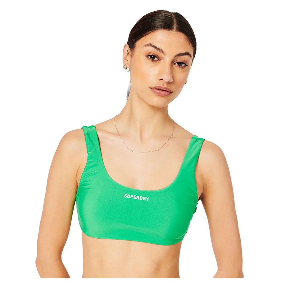 

Купальник Superdry Code Essential Bikini Top, зеленый