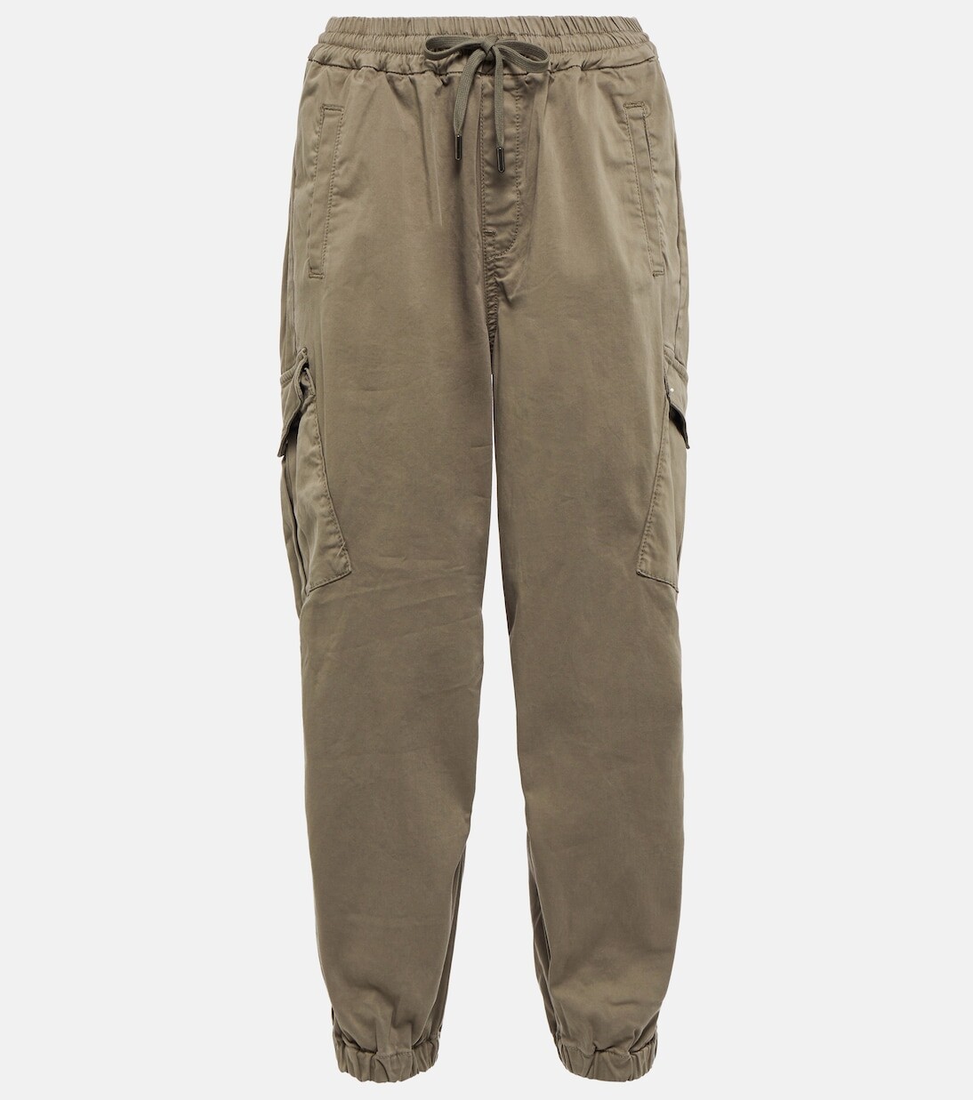

Хлопковые брюки-карго Ag Jeans, зеленый