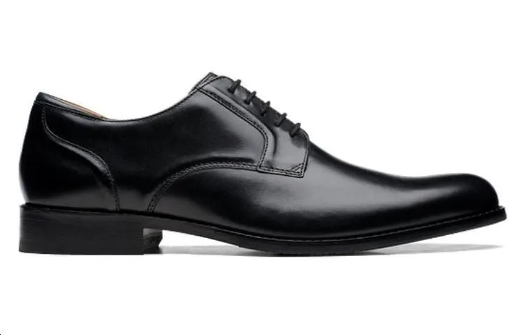 Clarks Мужские туфли из натуральной кожи черные — фото 4