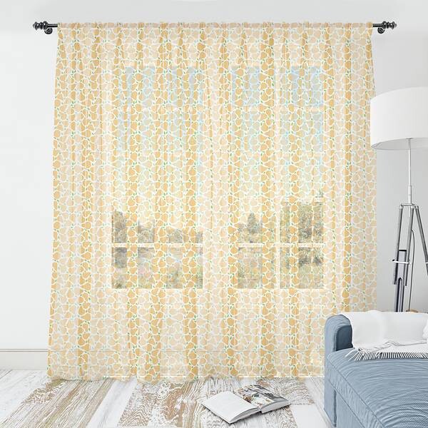 

Штора Abakuhaus Birne 2 шт, 274x210x0,5 см цвет blasse orange lime green