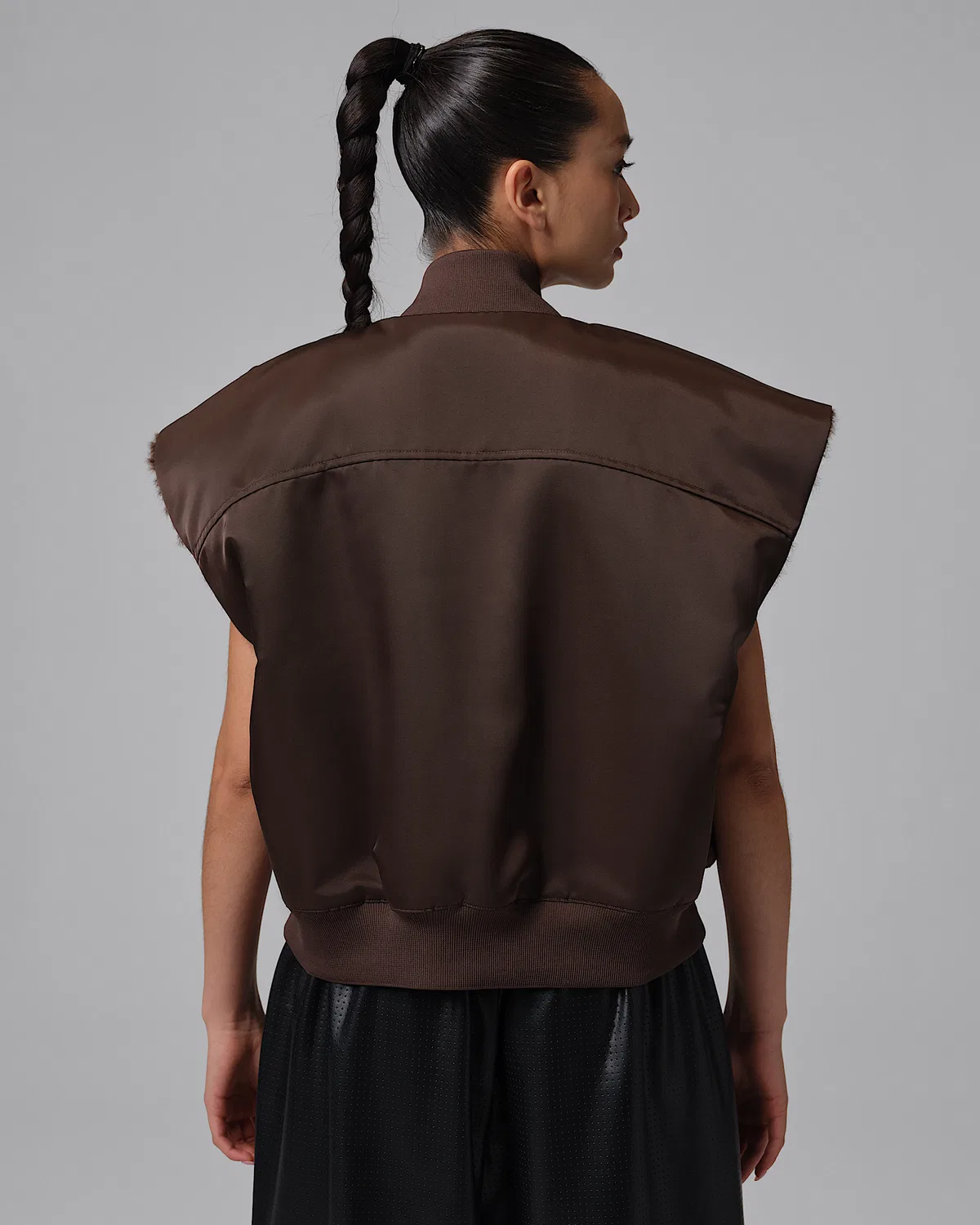 Женский двусторонний жилет Jordan Flight, Baroque Brown/British Khaki/Baroque Brown — фото 2
