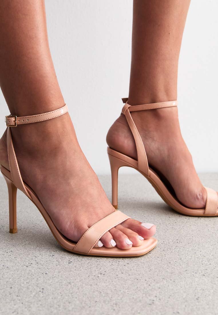 Босоножки на высоком каблуке OATMEAL TEXTURED - Sandals New Look, бежевый