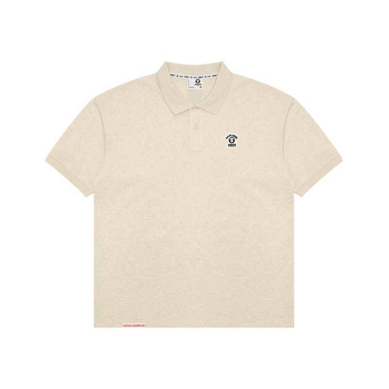 

Футболка поло A Bathing APE с логотипом Moonface Aape, желтый