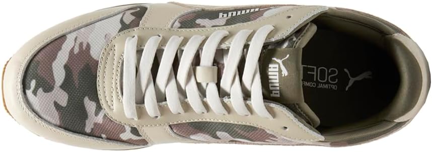 Мужские кроссовки PUMA St Miler Camo с шнуровкой, повседневные - бежевые — фото 4