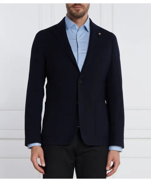 

Элегантный шерстяной жакет C-Hanry Slim fit Boss, синий
