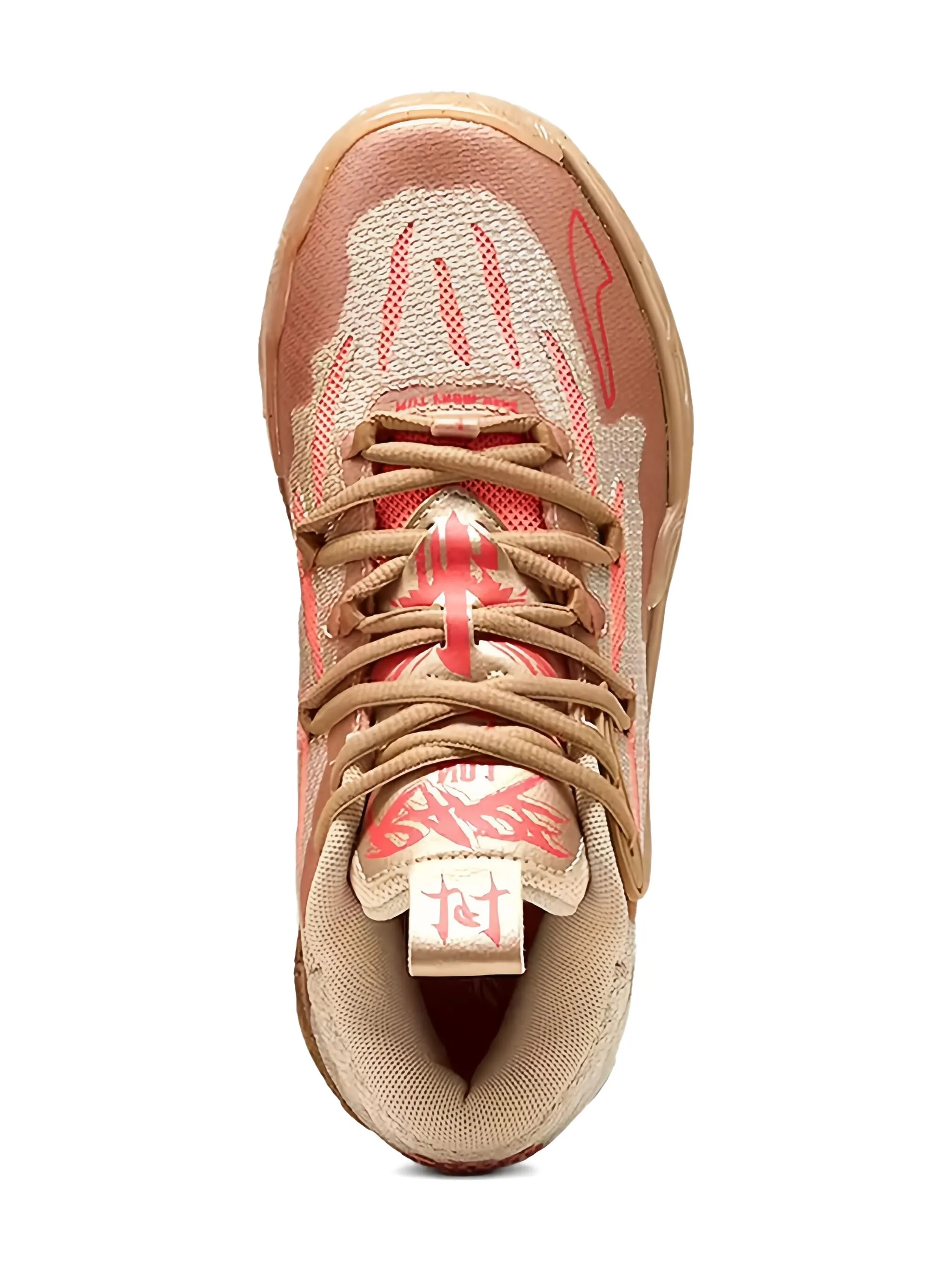 Кроссовки MB.03 Chinese New Year из коллаборации с LaMelo Ball Puma Kids, бежевый — фото 3