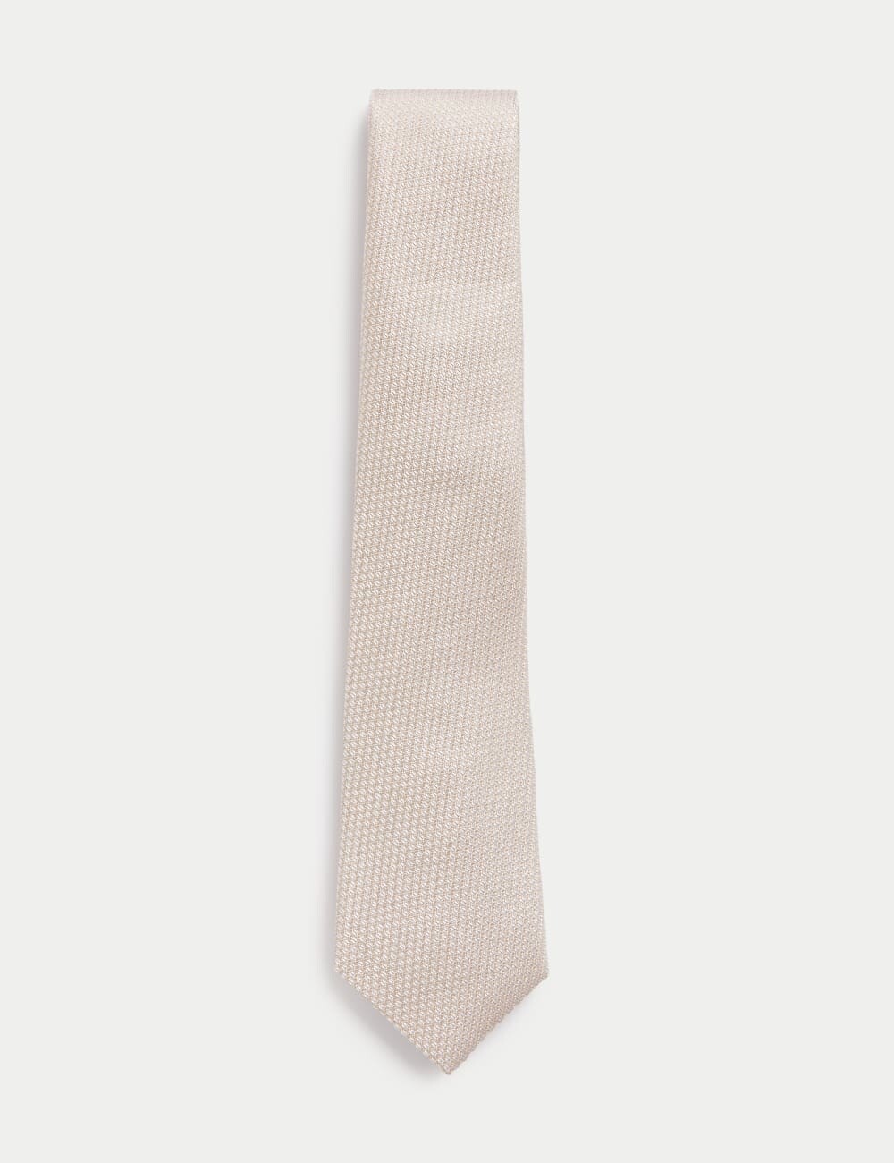

Галстук из фактурного чистого шелка Marks & Spencer SARTORIAL, цвет Champagne
