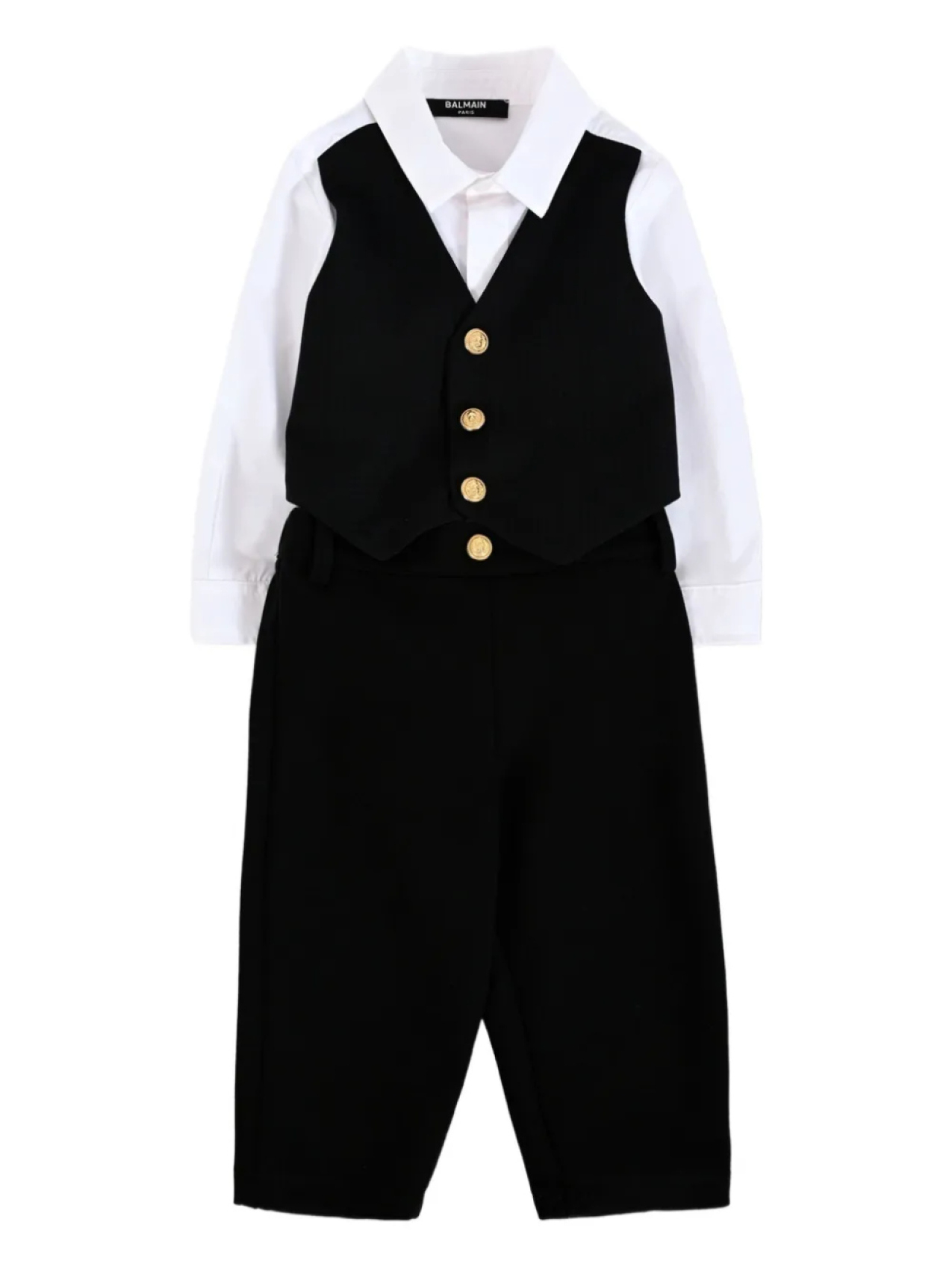 

Детский жилетный костюм Balmain Balmain Kids, черный
