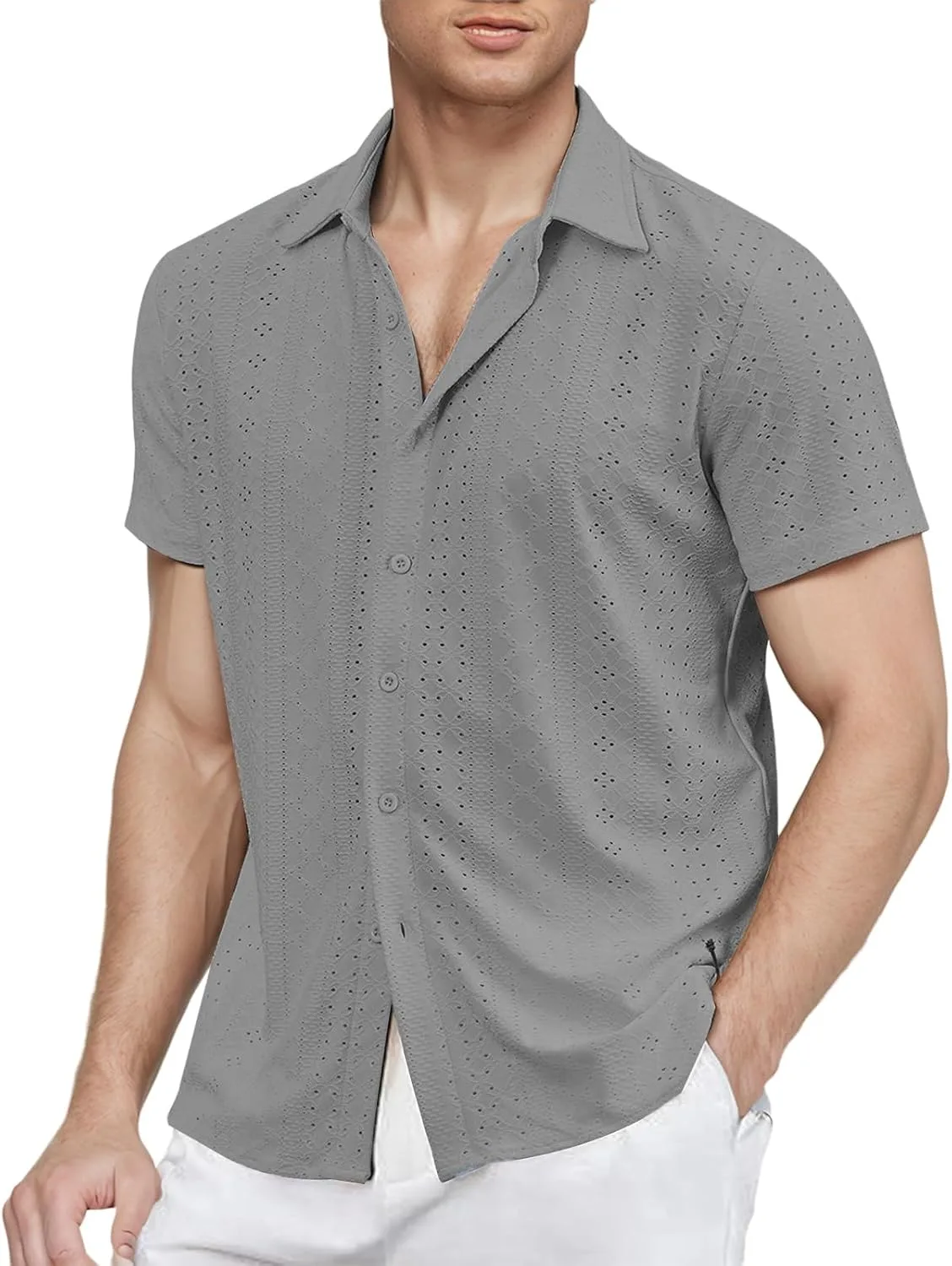 

Мужская гавайская рубашка с коротким рукавом, легкая, для лета RSZGSWS