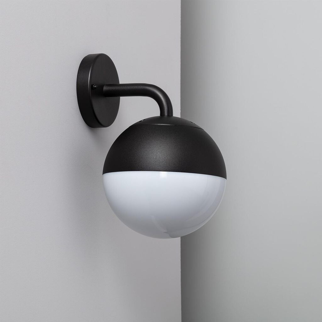 

Уличный настенный светильник Metal Bolus Black LEDKIA, черный