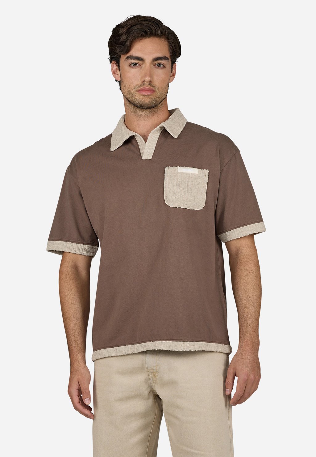 

Рубашка поло BASSO Pegador, цвет Washed Cozy Brown