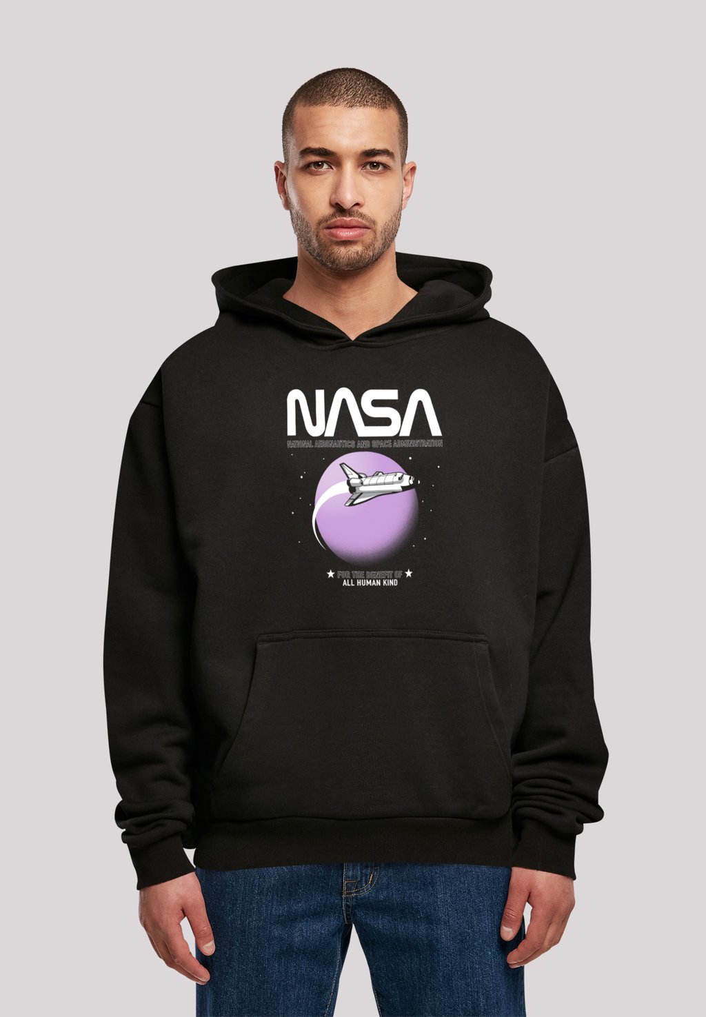 

Толстовка PREMIUM NASA SHUTTLE ORBIT ULTRA HEAVY OVERSIZE - Hoodie F4NT4STIC, черный