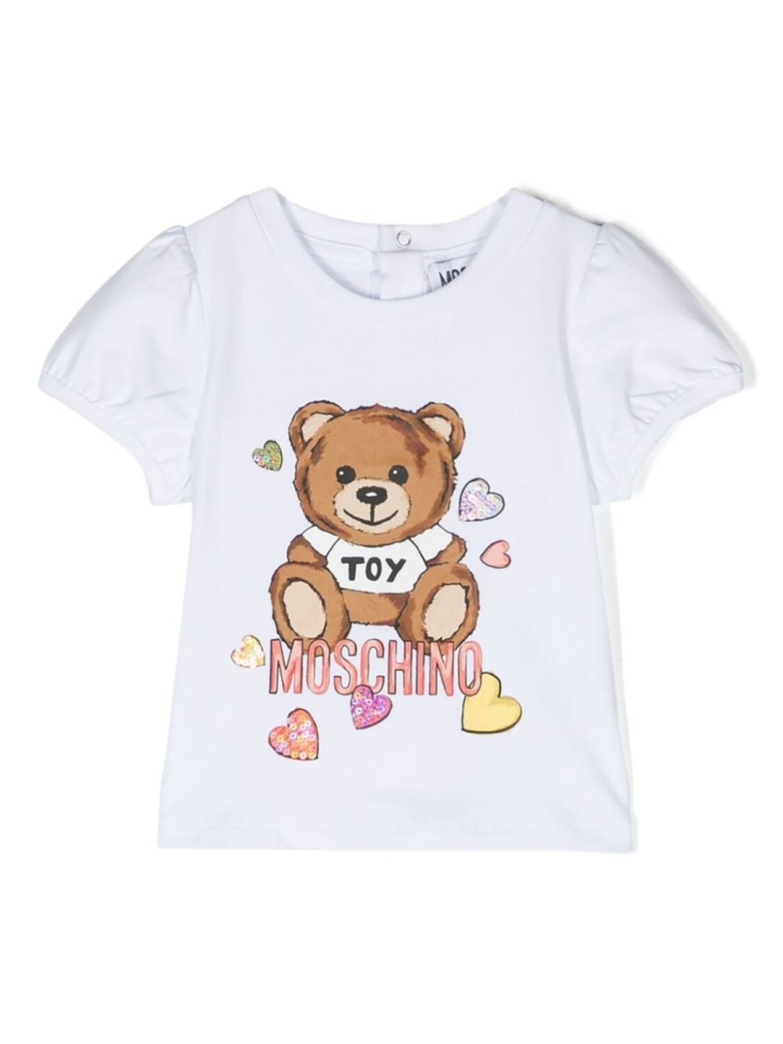 

Moschino Kids футболка с принтом Teddy Bear, белый