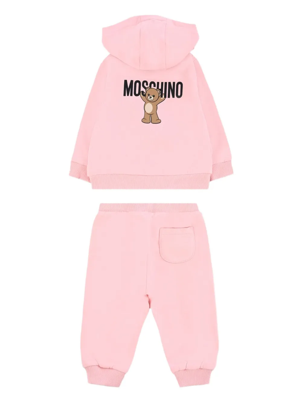 Спортивный костюм с принтом Teddy Bear Moschino Kids, розовый — фото 2