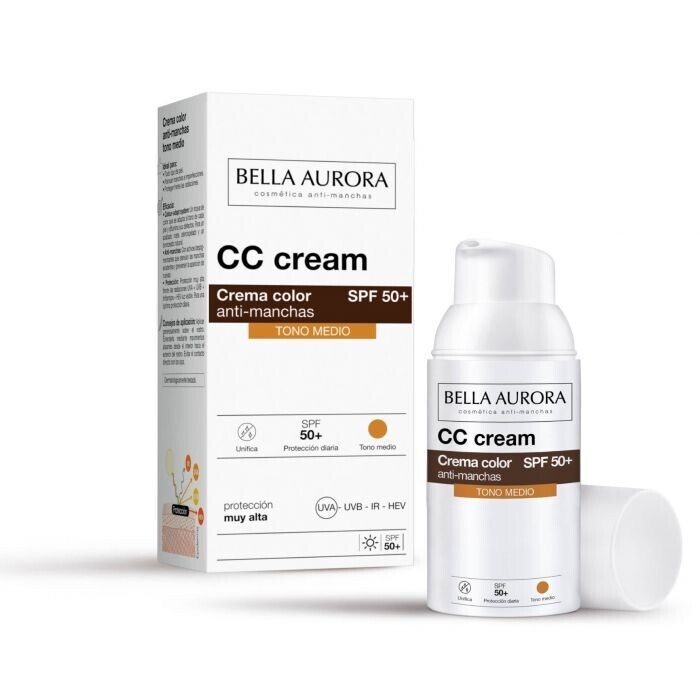 Набор косметики Crema Color Anti-Manchas SPF 50+ Bella Aurora, Medio — фото 2