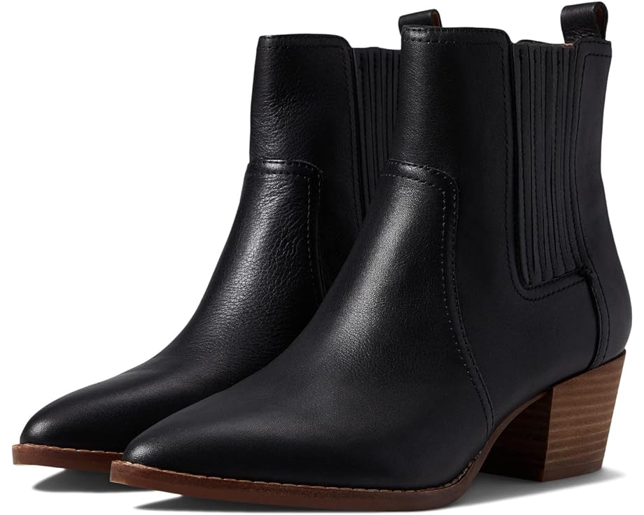 

Ботинки Madewell The Western Ankle Boot in Leather, реальный черный